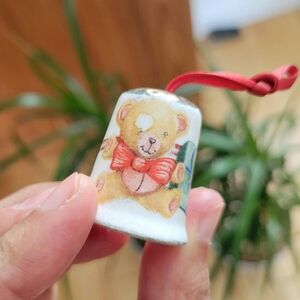 Vintage Teddy Bear Thimble